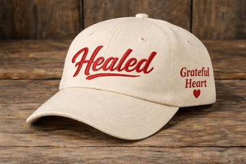 Healed White Signature Cap